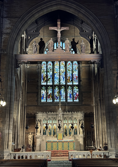 New lighting in the chancel!