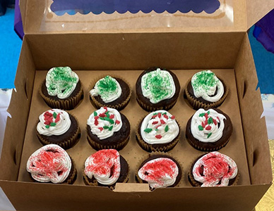 Holiday cupcakes